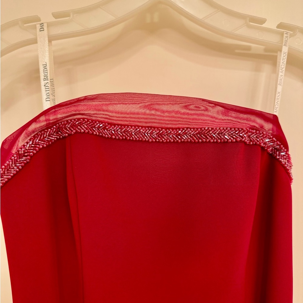 David’s Bridal Strapless Gown